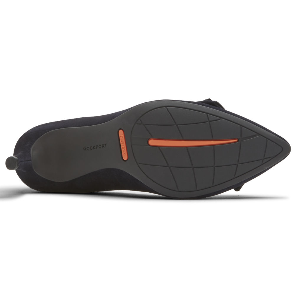 Rockport Klackar Skor Dam Marinblå - Total Motion 75Mm Bow - GVLWZ1346